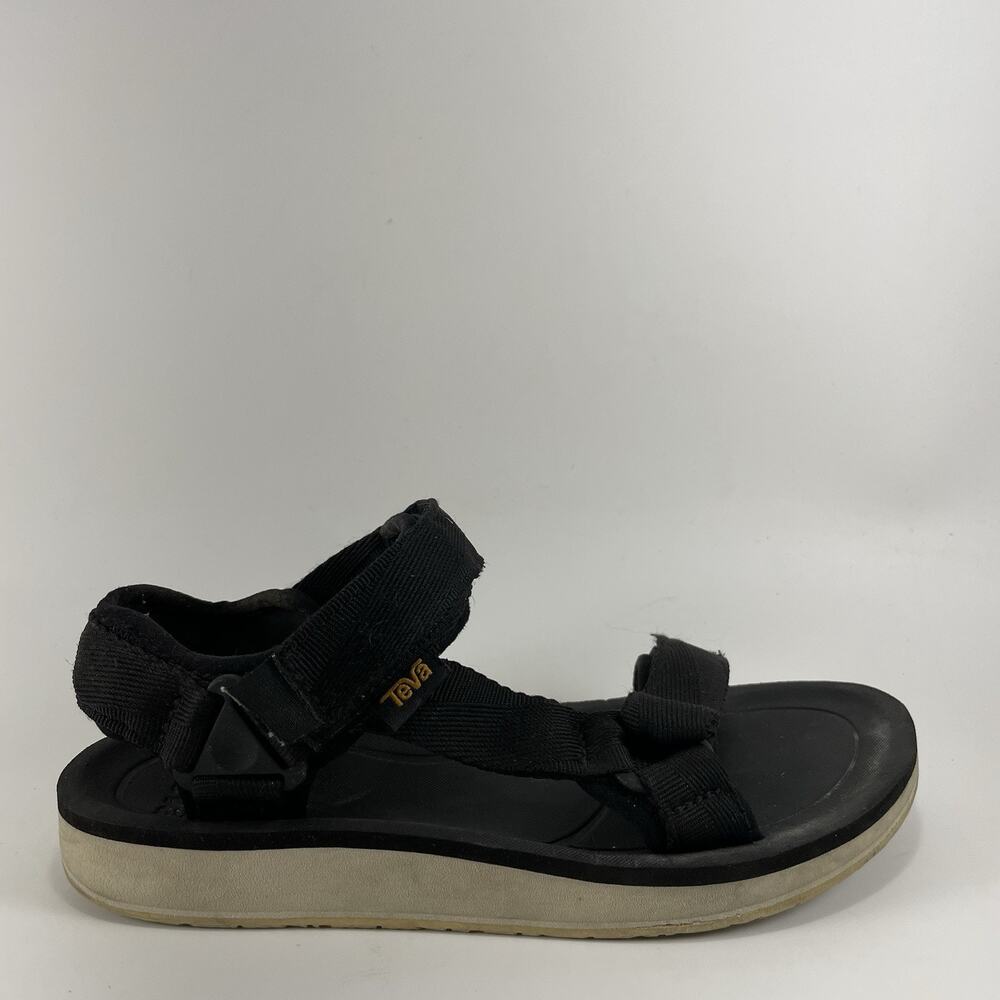 Teva Universal Premier Strappy Active Sandals Womens Size 6 Black Wedge Sole